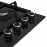 Газовая варочная панель Hotpoint HGS 62F/BK, 4 конфорки, черный