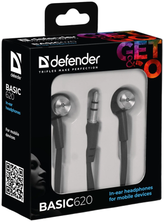 Наушники Defender Basic 620 (черный)