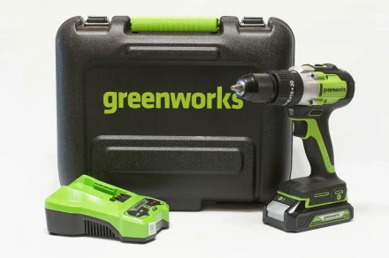 Дрель-шуруповерт аккумуляторная Greenworks GD24DD60 3704107UA
