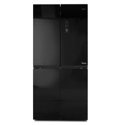Холодильник CENTEK CT-1756 BLACK GLASS TOTAL NF