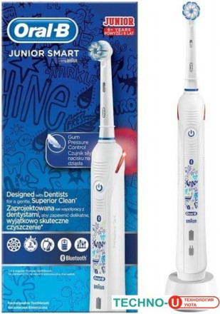 Электрическая зубная щетка Braun Oral-B Junior Smart