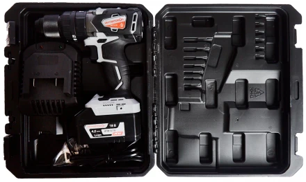 Аккумуляторная бесщеточная ударная дрель-шуруповерт Интерскол ДАУ-13/18В АПИ (кейс, 1 аккум. 4Ач, ЗУ) 574.4.1.70