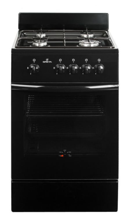 Газовая плита GRETA 1470 GG 5070 MF 13(D), черный