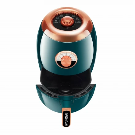 Аэрогриль Hyundai HYF-3553 корзина на 3,5 л и мощность 1500Вт, установка температуры 80-200С и таймер до 30мин