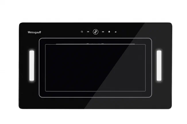 Вытяжка Weissgauff Aura 1200 Remote BL, 3 скорости, черный, сенсорное управление, режимы - отвод/циркуляция