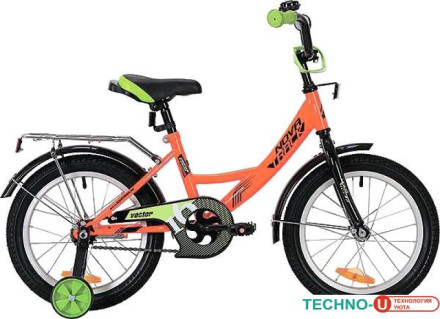 Детский велосипед Novatrack Vector 18 (оранжевый, 2019)