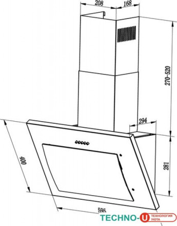 Кухонная вытяжка LEX Mika 600 GS (белый)