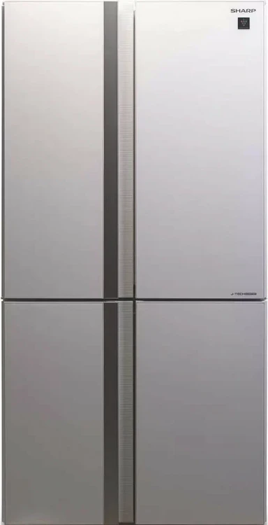 Холодильник Sharp SJGX98PWH, 605 л, внешнее покрытие-стекло, размораживание - No Frost, дисплей, 89.2 см х 183 см х 77.1 см