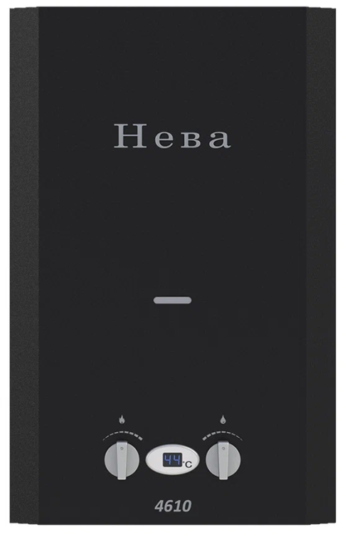 Проточный газовый водонагреватель Neva 4610 (31806), матовый черный