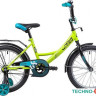 Детский велосипед Novatrack Vector 18 (салатовый/голубой, 2019)