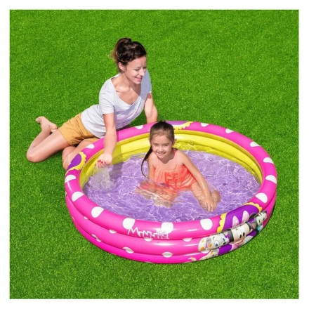 Детский бассейн Bestway Minnie 91079 (006307), 122х25 см розовый
