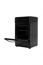 Газовая плита KRAFT KF-FSK5301GBL, 58 л, газ-контроль духовки, эмалированная, 4 конфорки