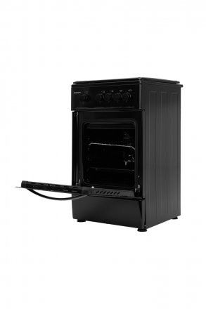 Газовая плита KRAFT KF-FSK5301GBL, 58 л, газ-контроль духовки, эмалированная, 4 конфорки