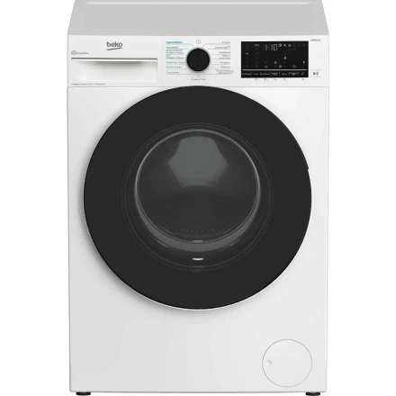 Стиральная машина с сушкой Beko B3DFR57H22W, белая, 7,5/5 кг, 1200 об/мин, 15 программ, инверторная 