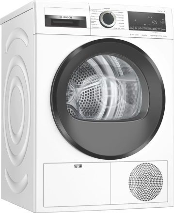 Сушильная машина Bosch WQG241AKPL, белый, Serie 6, A++,  отдельностоящая, конденсационная, загрузка 9 кг,  14 программ сушки