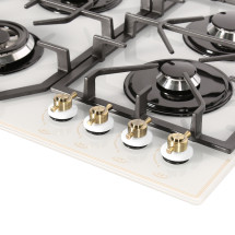 Газовая варочная поверхность GEFEST ПВГ 2232-01 К82, материал рабочей поверхности стекло, газ-контроль конфорок