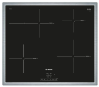 Индукционная варочная панель Bosch PIF645BB1E, цвет панели черный, цвет рамки серебристый