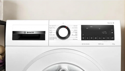 Стиральная машина Bosch WGG246ZLSN Serie 6, белая, 9 кг, 1600 об/мин, 14 программ, инверторная