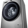 Стиральная машина с сушкой LG AI DD F4V5VG2S, темно-серебристый, загрузка стирки 9 кг, для сушки 6 кг, программ 14