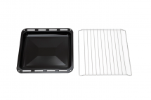 Газовая плита KRAFT KF-FSK5302ES с электрической духовкой, серебристая