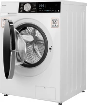 Cтиральная машина с инвертором и паром Weissgauff WM 47148 DC Inverter Steam, белая, 8 кг, 1350 об/мин
