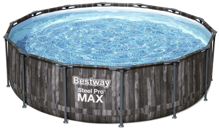 Бассейн Bestway Steal Max Pro 5614z, 427х107 см серый