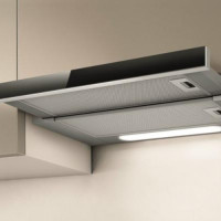 Встраиваемая модель кухонная вытяжка Elica Elite 14 Lux GRVT/A/60 (PRF0098874), черное стекло + нержавеющая сталь, 3 скорости, механическое управление