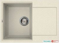 Кухонная мойка Elleci Easy 135 Bianco Antico 62