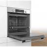 Электрический духовой шкаф Bosch HBG517ES0R, Serie 6, нержавеющая сталь, 71 л, 7 режимов, AquaClean, телескопические направляющие
