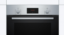 Электрический духовой шкаф Bosch HBF113BR0Q, Serie 2, нержавеющая сталь, гидролитическая очистка, 5 режимов, AquaClean