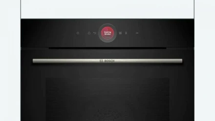 Электрический духовой шкаф Bosch HBG7241B1, Serie 8, черный, AquaClean, переключатели сенсорные