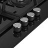Газовая варочная панель Hotpoint HG 61F/BK, материал рабочей поверхности закаленное стекло, газ-контроль 