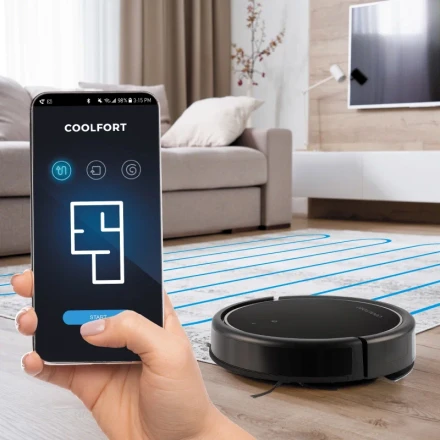 Робот-пылесос Coolfort CF-3200, УФ лампа, построение карты помещения