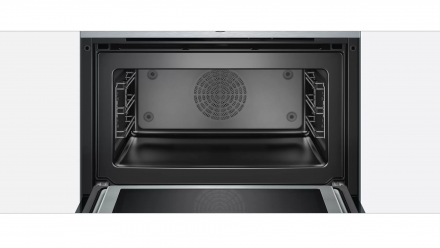Компактный электрический духовой шкаф Bosch CMG636BS1, Serie 8, нержавеющая сталь, EcoClean, с СВЧ, переключатель Control Ring