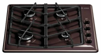 Варочная панель GEFEST СН 1211 К17, коричневый, газ-контроль, электророзжиг, чугунные решетки