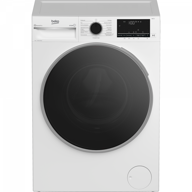 Стиральная машина Beko B3WFR572WC, 15 программ, инверторный мотор, загрузка 7 кг