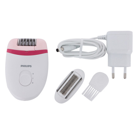 Эпилятор Philips BRE235 Satinelle Essential white/pink
