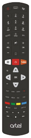 Телевизор ARTEL TV UA43H3401 Smart Android стальной с голосовым управлением