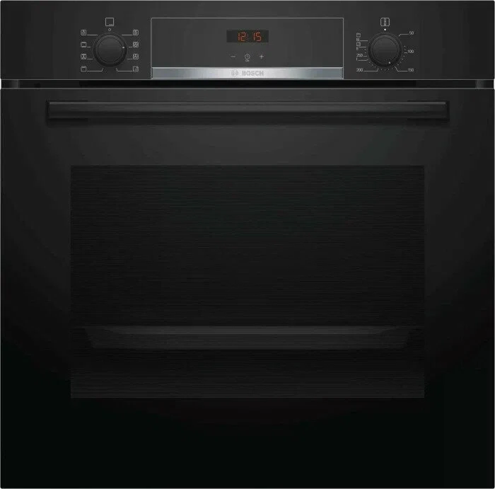 Духовой шкаф Bosch HBA553BA0 Serie 4, черный, EcoClean, 71 л, 5 режимов, телескопические направляющие 
