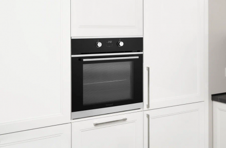 Духовой шкаф WEISSGAUFF EOV 661 PDX, нержавеющая сталь, утапливаемые рукоятки, гидролизная очистка, 69 л, 6 функций