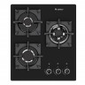 Встраиваемая варочная панель газовая GEFEST ПВГ 2100-01 К33 черный, закаленное стекло, электроподжиг, газ-контроль конфорок