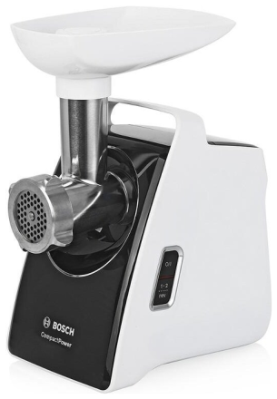 Мясорубка Bosch MFW 3850B, белый/черный