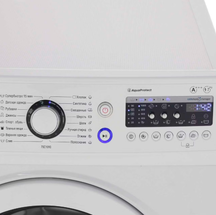 Стиральная машина ATLANT СМА 70С1010-000, 7 кг, отжим 1000 об/мин, класс A+++, 16 программ, белая