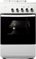 Комбинированная кухонная плита Flama RК 23-105 W, белая,  конфорки 3 газовые + 1 электрическая, эмаль