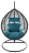 Подвесное кресло Loftyhome Noni 1147 Dark Grey/Blue