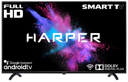 40&quot; Телевизор HARPER 40F720TS LED (2020), черный