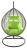 Подвесное кресло Loftyhome Noni 1147 Grey Spots/Green