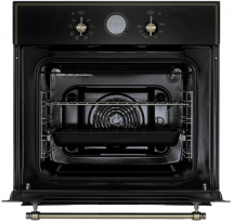 Электрический духовой шкаф GEFEST ДА 622-02 К83, чёрный, 55 л, независимый, до 275 °C, гриль, конвекция, класс - A 