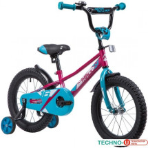 Детский велосипед Novatrack Valiant 16 (красный/голубой, 2019)