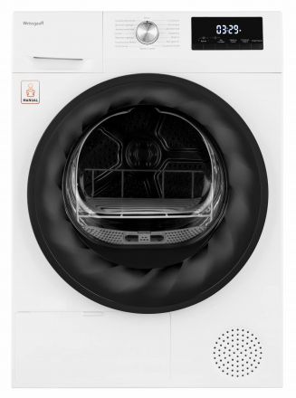 Сушильная машина Weissgauff WD 6109 Heat Pump, загрузка 10 кг, электронное управление, А++, 15 программ сушки